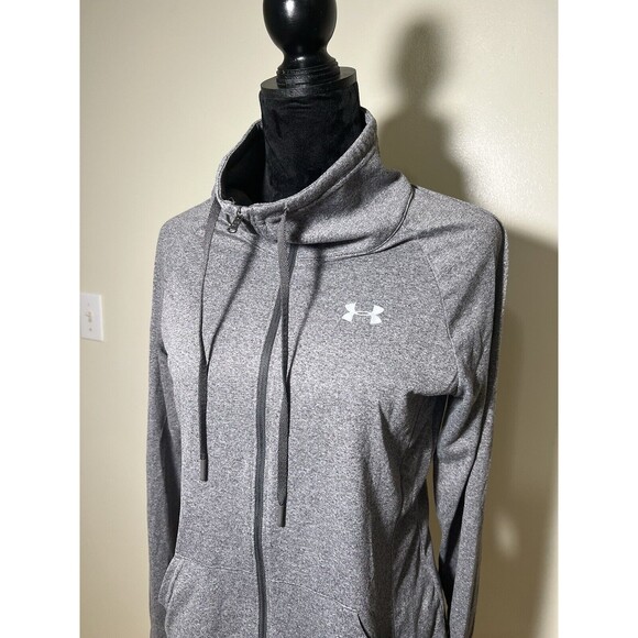 Under Armour Heat Gear Full Zip Jacket Long Sleeve Active Gym Womens Sz Md - Picture 1 of 4